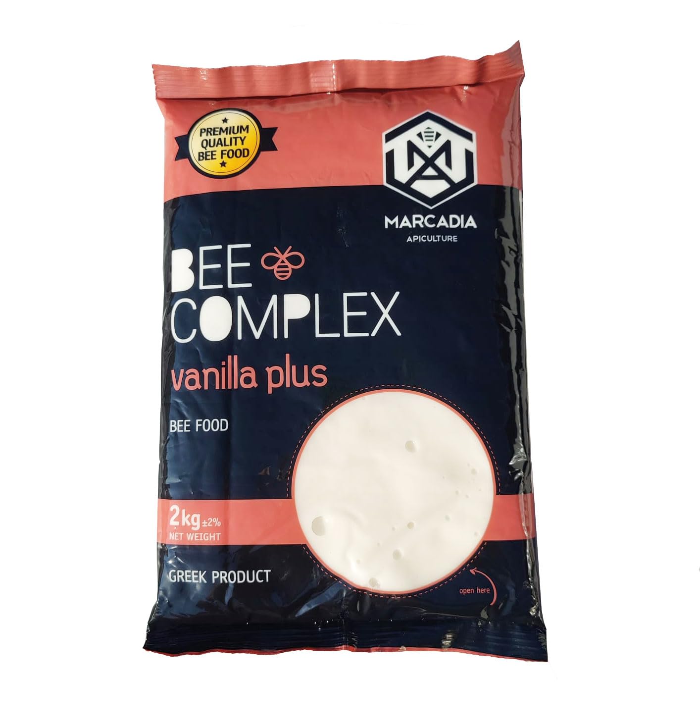 Marcadia Vanilla Plus - Candito per Api - Candito Morbido Bianco zuccherino - 20 kg in Buste da 2 kg - Candito per Apicoltura 1 Scatola - 20 kg