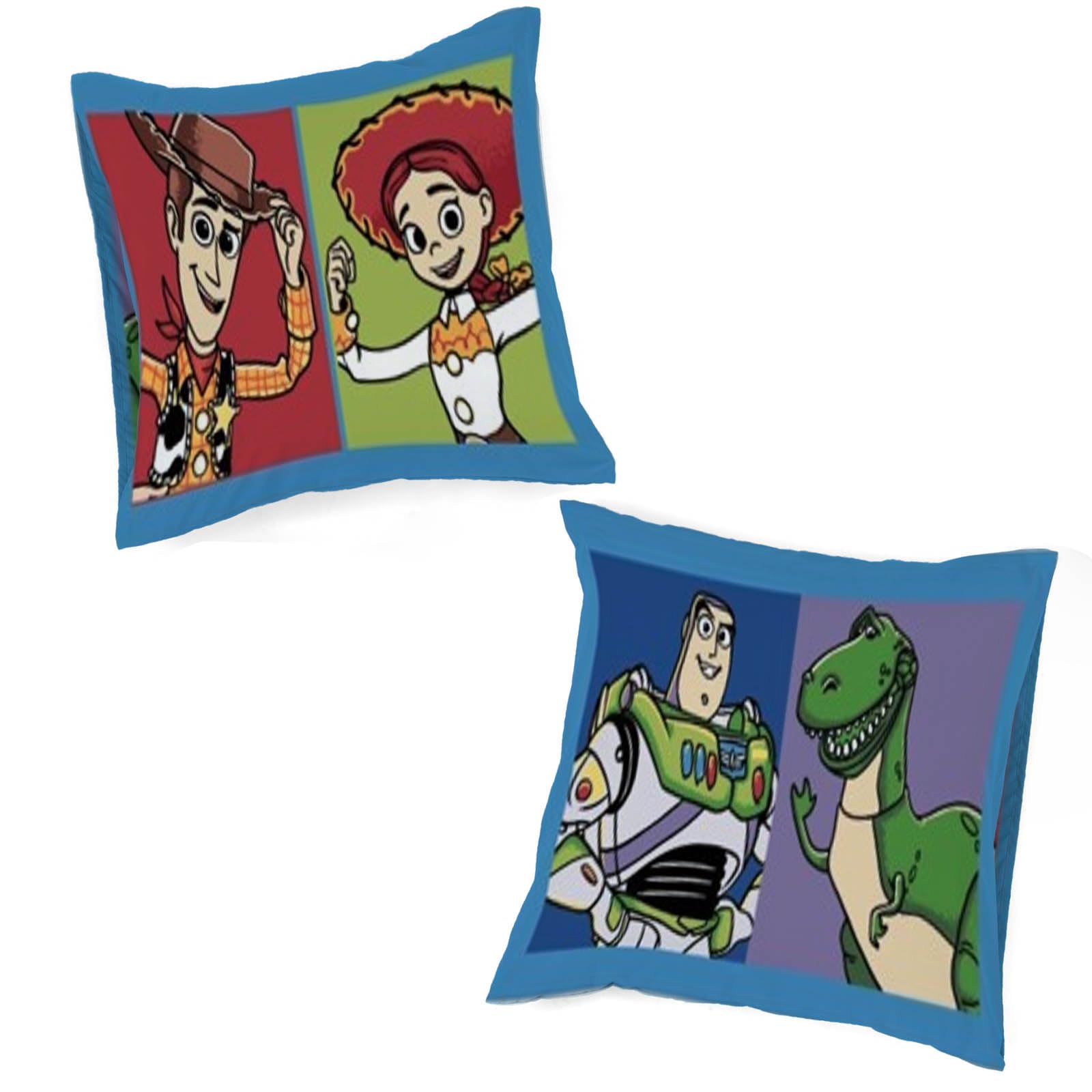 Jay Franco Kids Disney Toy Story – Set copripiumino Biancheria da letto super morbida in 100% cotone con federa, prodotto con licenza ufficiale, blu, 2 pezzi singolo