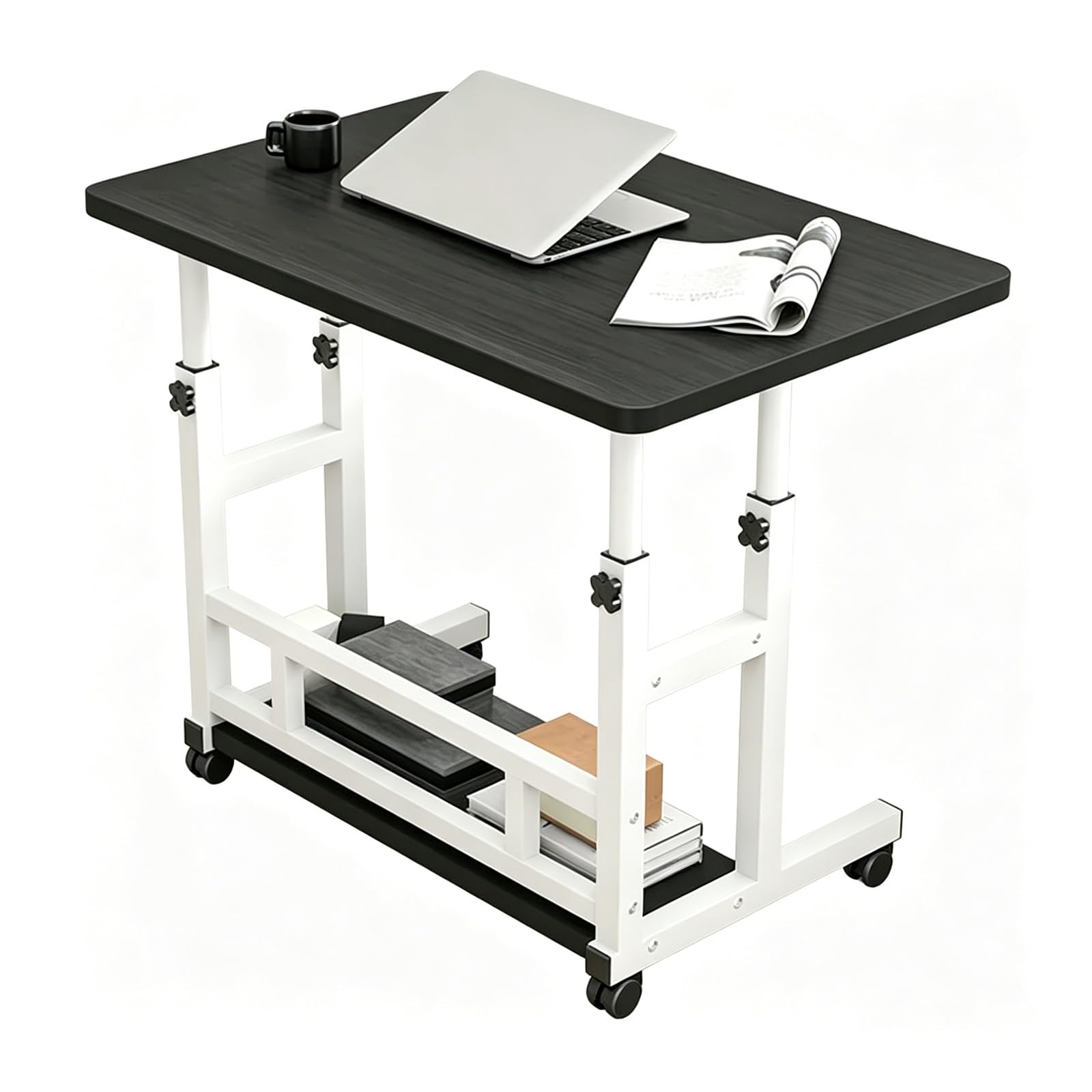 Bureau de lit ergonomique contre le mal de dos avec plateau de rangement 60x40 cm