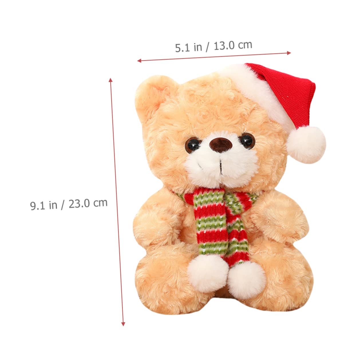 Amazon.co.jp: Toyvian クリスマスくま クリスマスシロクマ サンタクマ