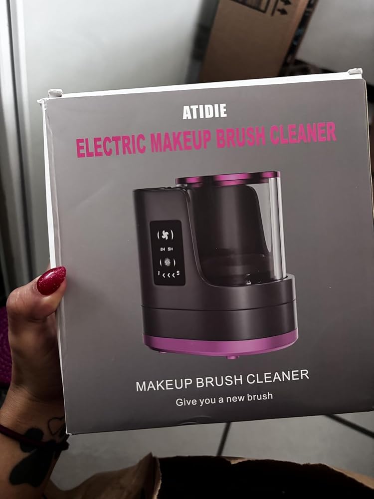Customer photo from a review of Makeup Brush Cleaner & Dryer
