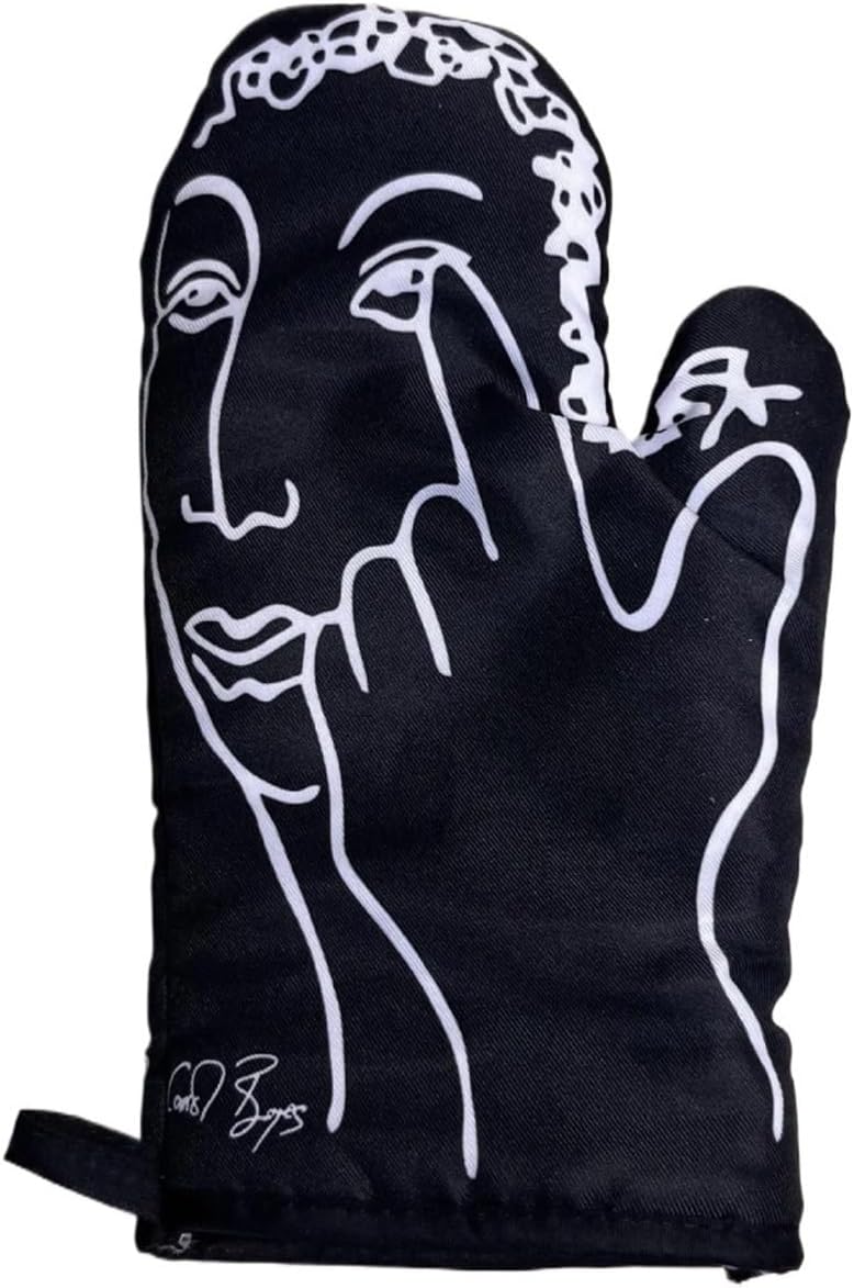 Oven Mitts and Insulation Pad Set, Compatible with Carrol Boyes, Anti Scalding Heat Resistant Baking Glove(Glove and pad)