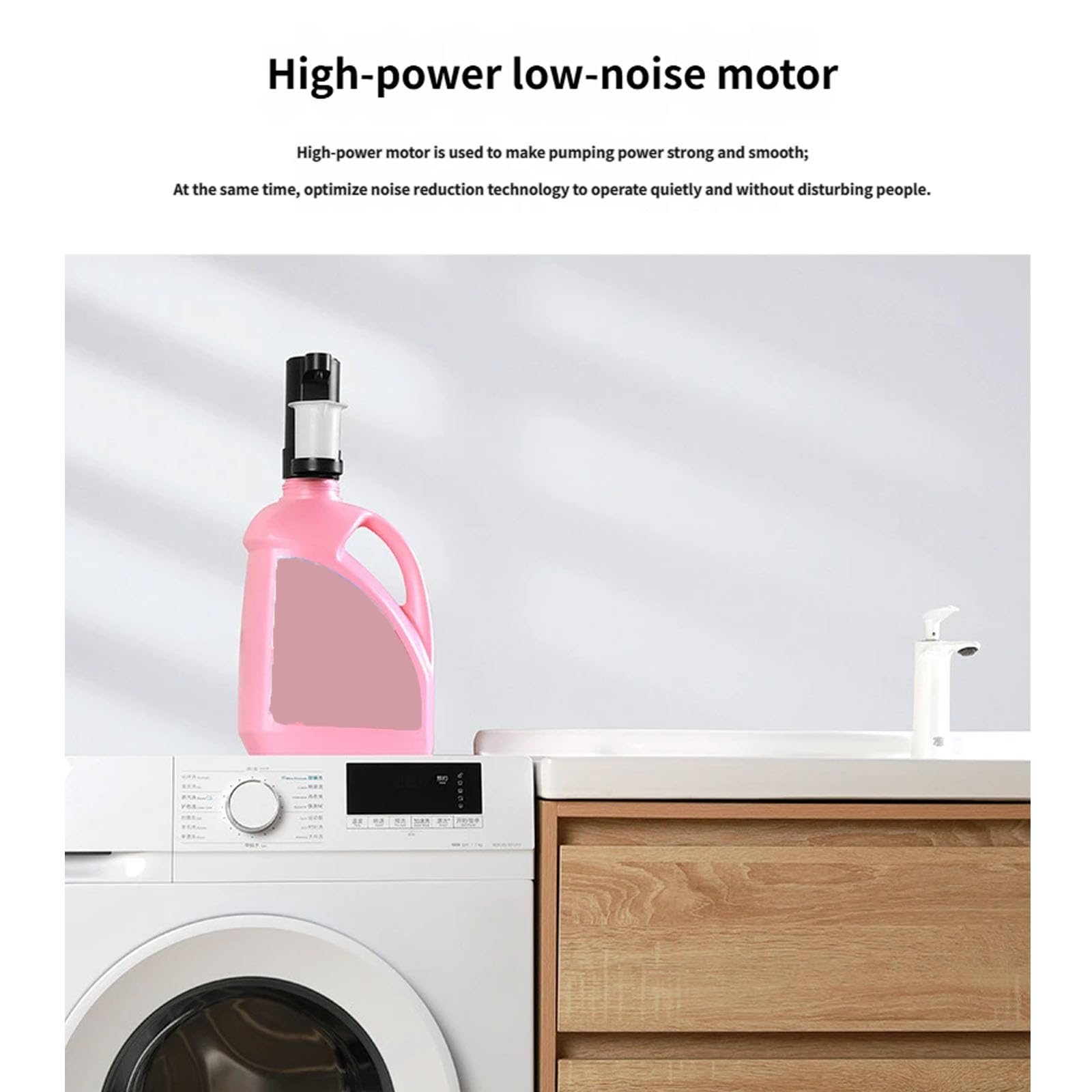 Dosatore detersivo Elettrico con Controllo accurato del Liquido per Lavanderia e Pulizia della casa Dosatore detersivo Elettrico per bucato in ABS