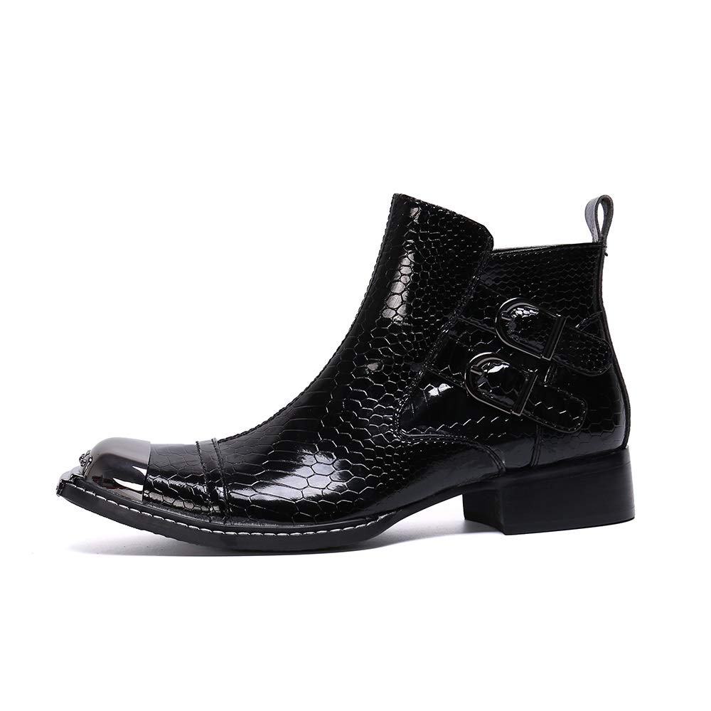 Rui Landed Ankle Boot for Men High Top Boot Slip On Style Genuine Leather Sz 44 Amazon.com: Rui Landed Ankle Boot for Men High Top Boot Slip  main image 3
