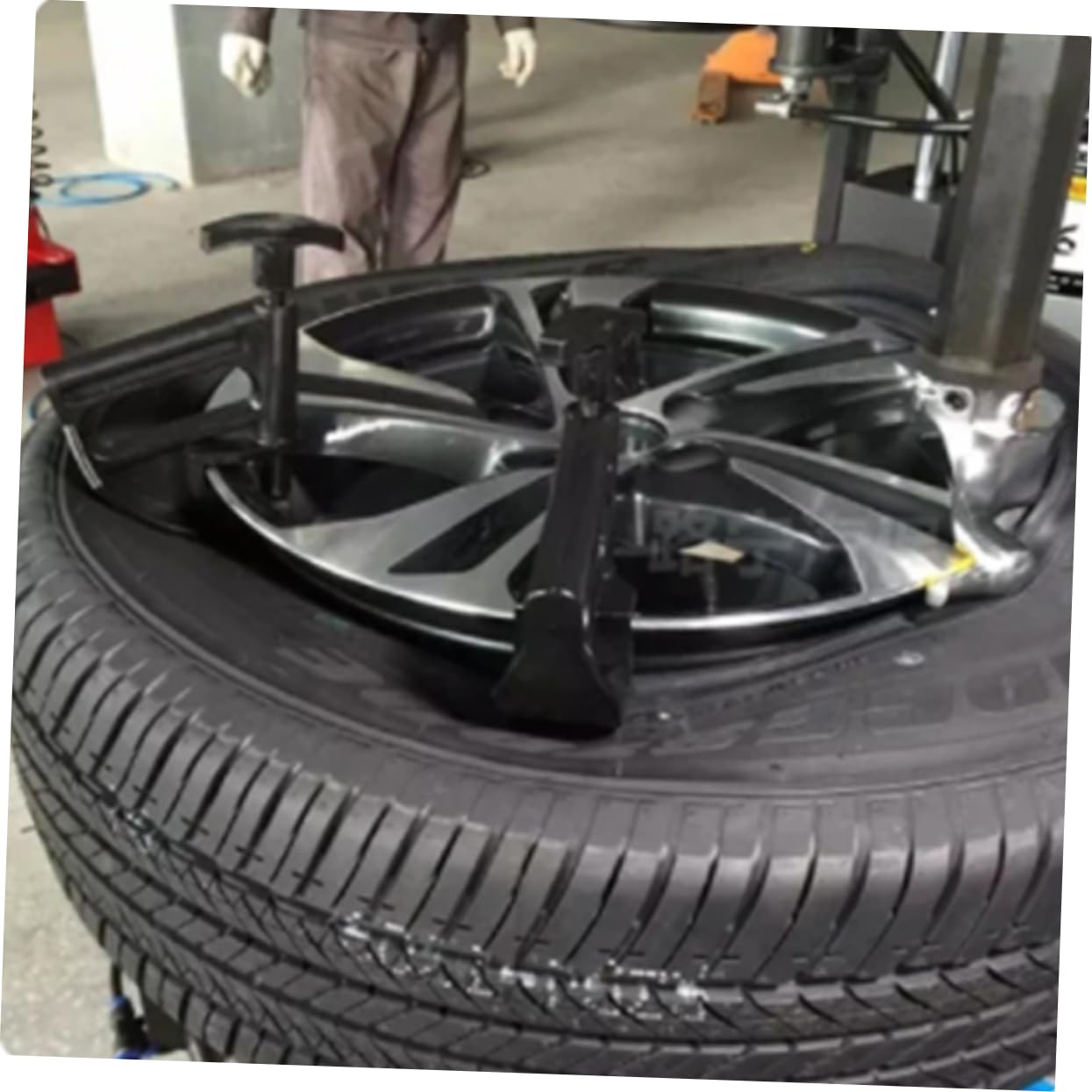 Mikinona 2 pièces Outils de Démontage Pneus Voiture Changeur Jante et Moyeu Accessoire Polyvalent pour Réparation Roue
