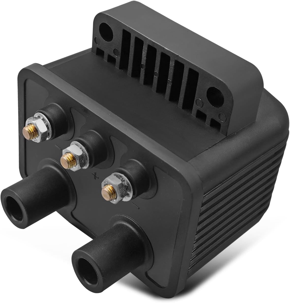 53-434 Single Fire Ignition Coil 3 Ohm Fit for Harley Davidson Twin Cam and Evo Engines, Compatible with Bobber Chopper Custom