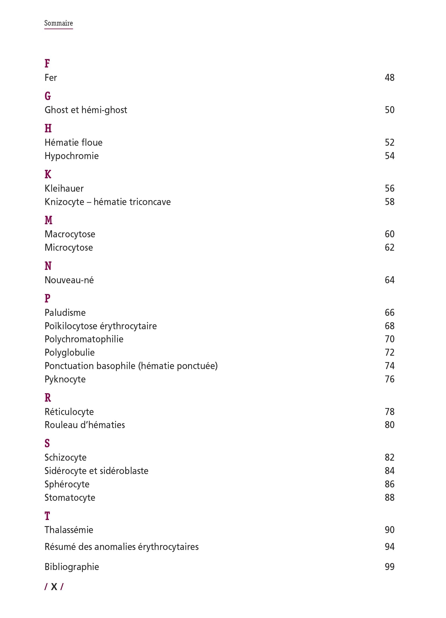 Pathologies des globules rouges: Glossaire illustré en 50 fiches