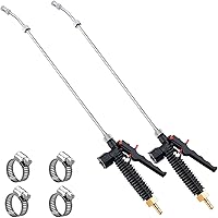 Vista 9 de Varita pulverizadora de bomba, varita rociadora universal ajustable con púa de latón de 3/8 pulgadas, varita rociadora de repuesto de acero