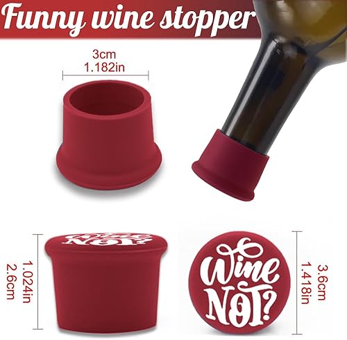 Miniatura 3 de 8 divertidos tapones de vino, regalos para amantes del vino para mujeres, accesorios de vino para amantes del vino, divertidos tapones de vino