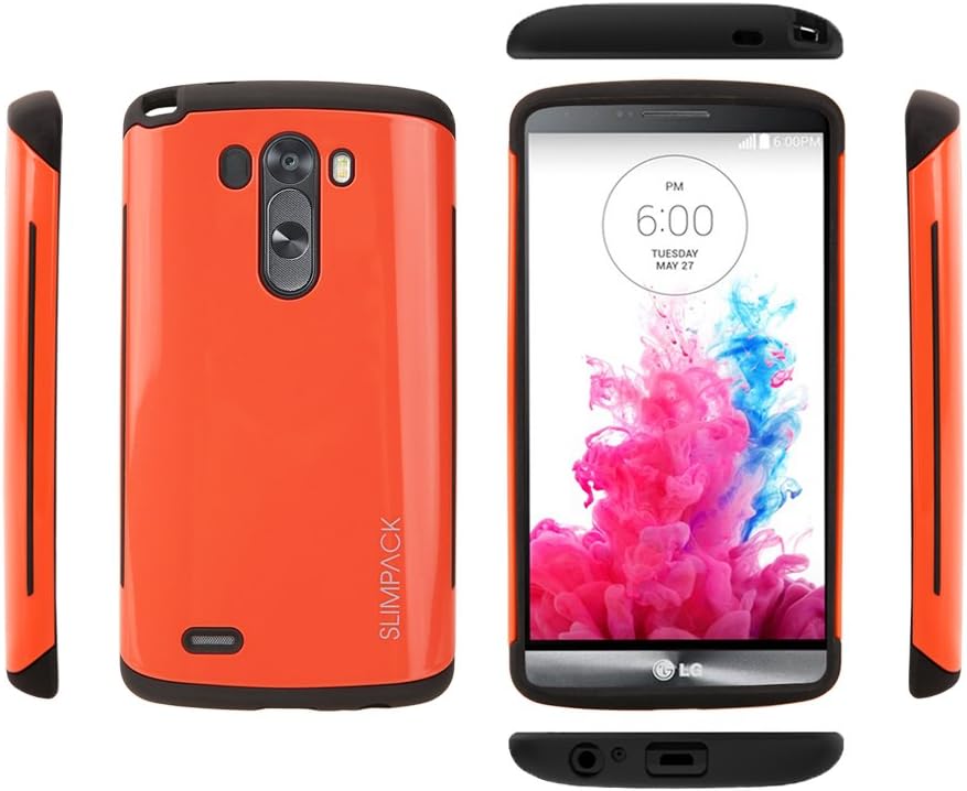 LG G3 Case, Slimpack Shockproof Plus Case (Red)