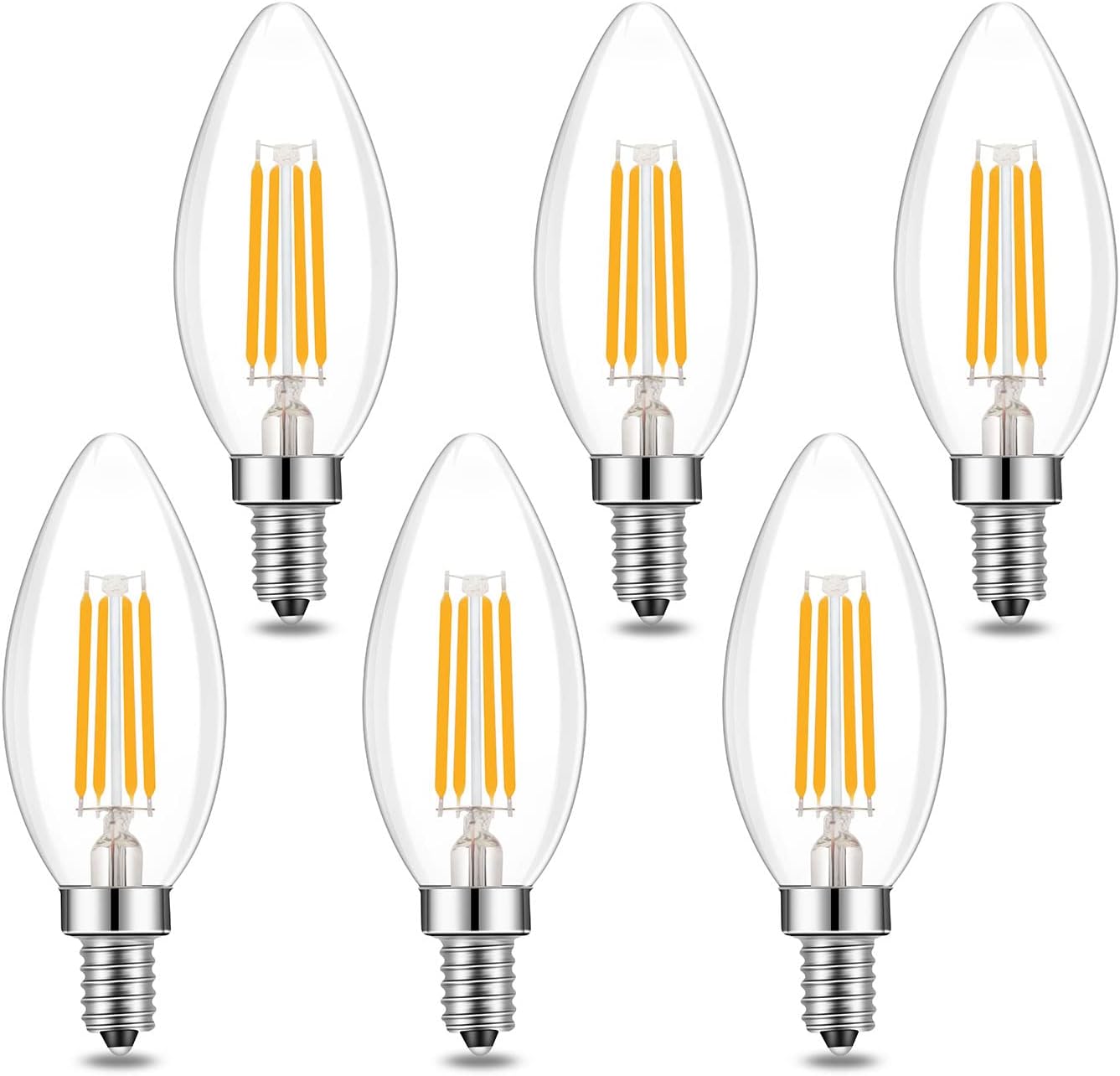 Lamsky E14 LED Bulb Dimmable,110V 400LM 40W Equivalent Warm