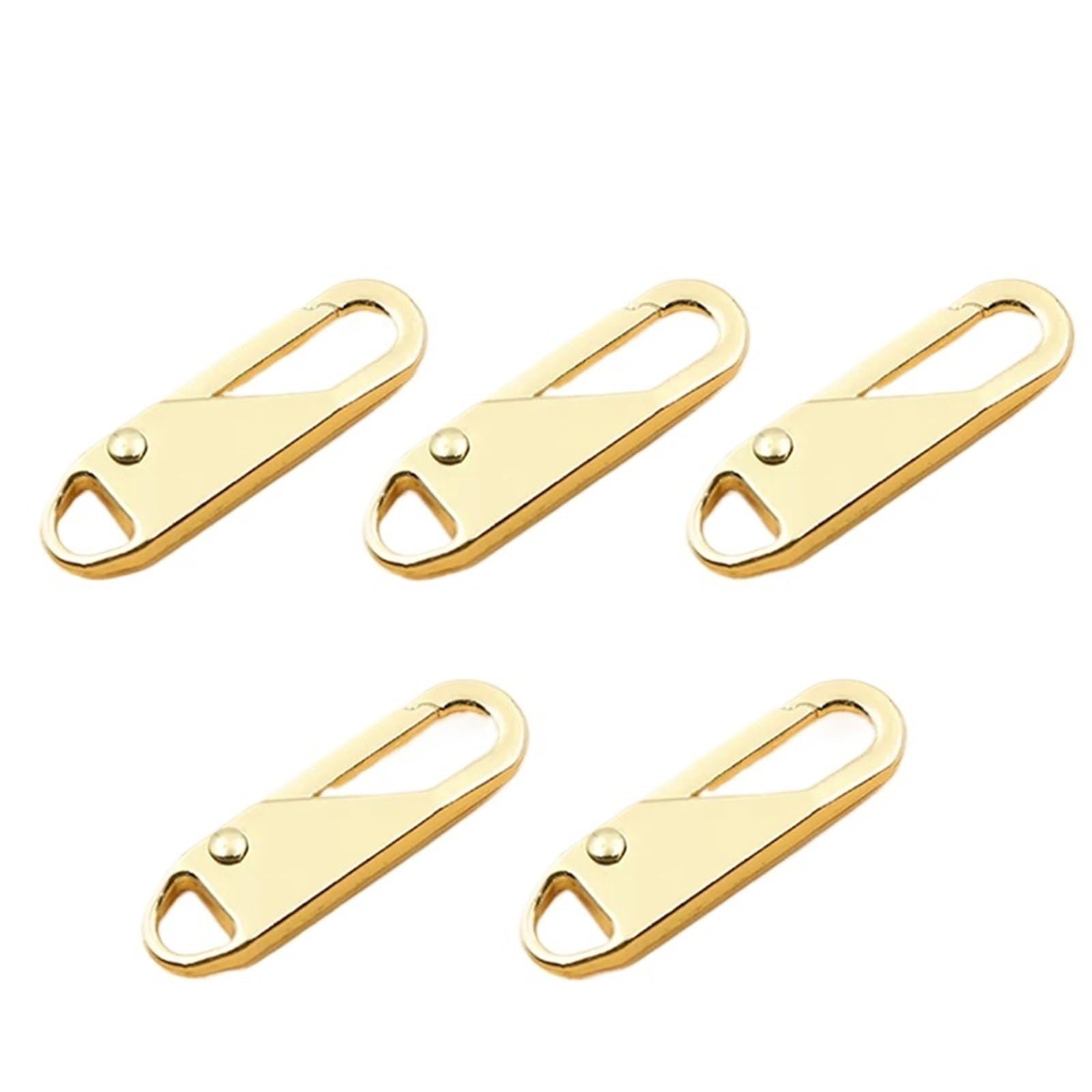 Bszcxbvmp Golden Zipper Pull Replacement Parts, Zipper Slider Pulls Replacement Multicolor 40 Pcs For Backpack Luggage Tent(Golden)