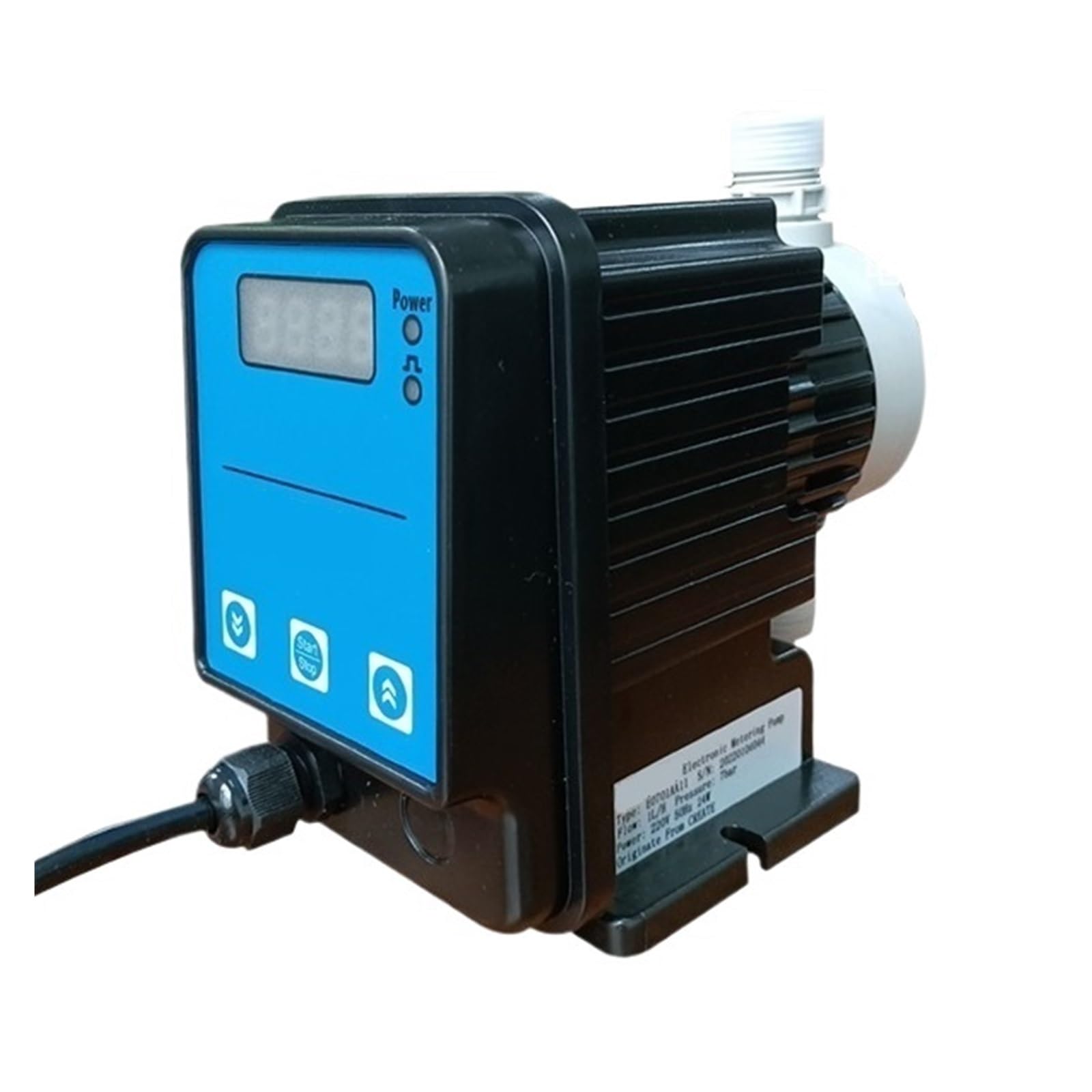 Cczrd One Color Metering Pump Electromagnetic Diaphragm Dosing Scale Inhibitor Corrosion-Resistant Electric Device Smooth Operation Flow Steady Reliable(E0702 2L/H 7Bar 24W)