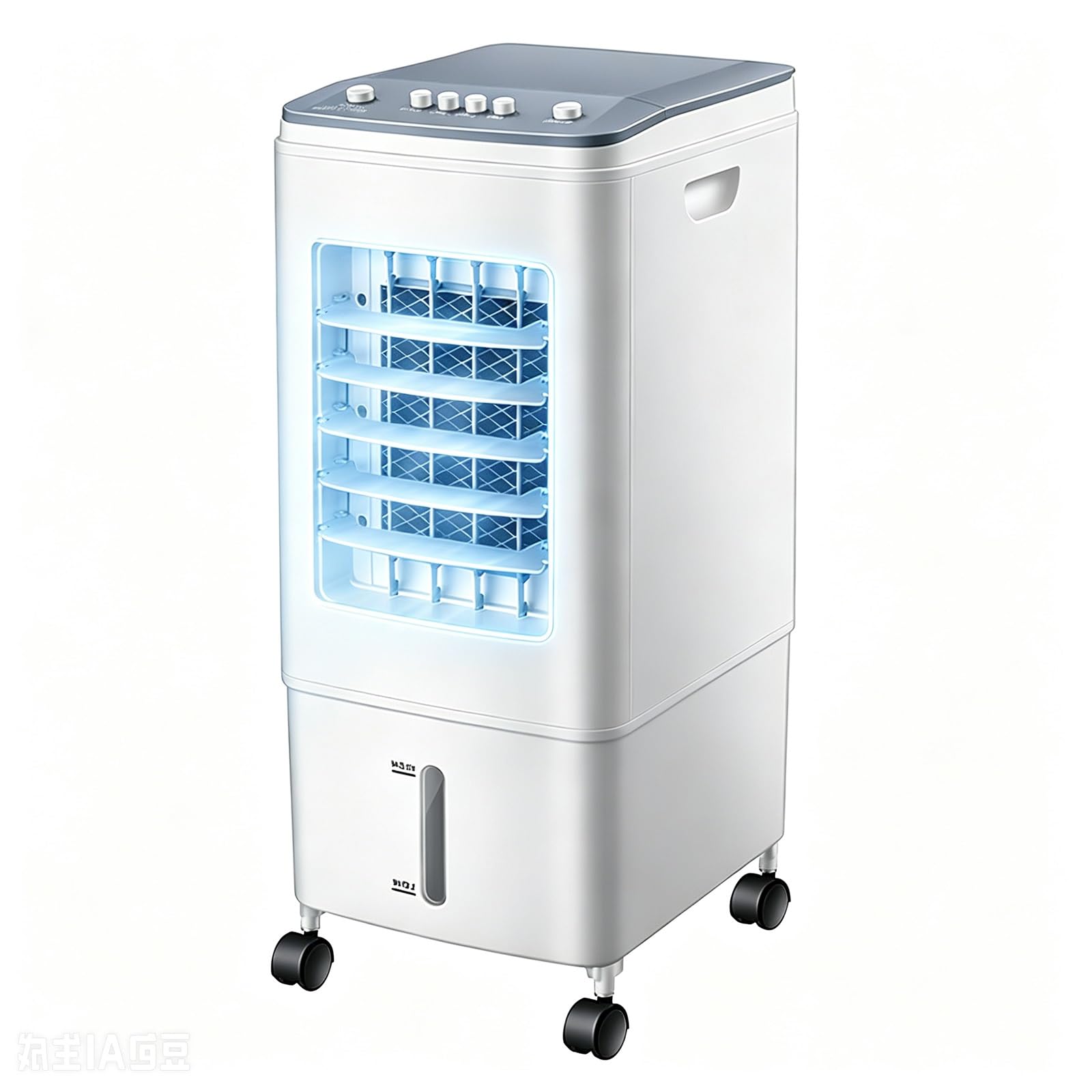Portable Mobile Swamp Cooler, Evaporative Air Cooler