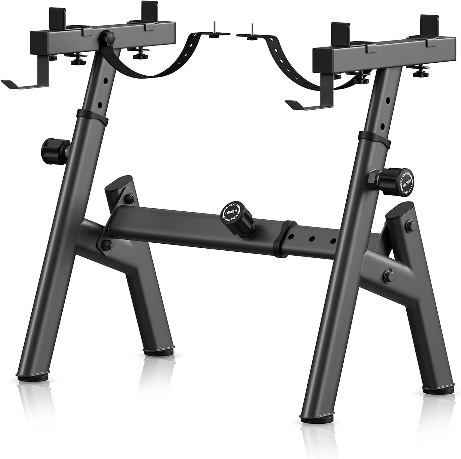 Piano Keyboard Stand with 4 Reinforced Adjustable Holder & Dual‑Size Screws