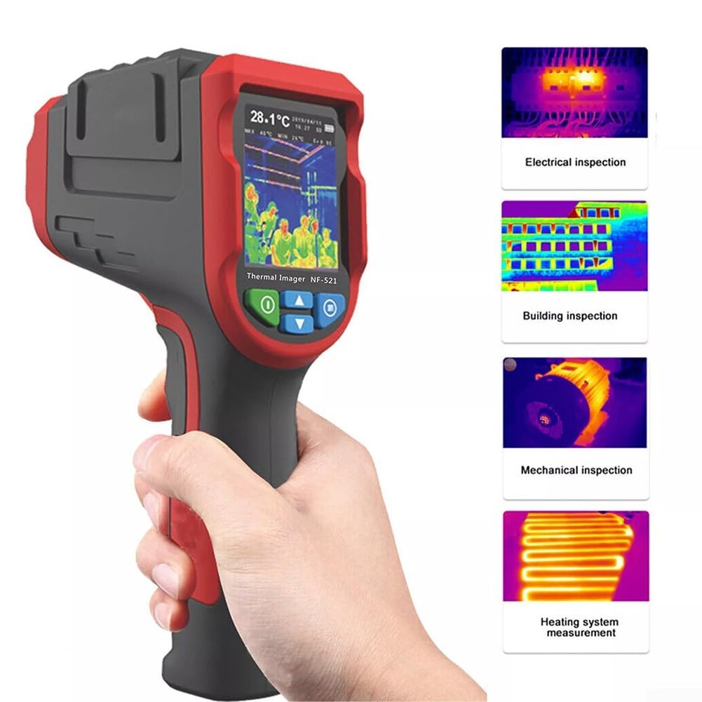 Infrarot-Wärmebildkamera NF-521, Handkamera, 320 x 240, IR-Auflösung, LCD-Bildschirm für HVAC, elektrische Prüfung, Gebäudeinspektion, -10 bis 400 °C