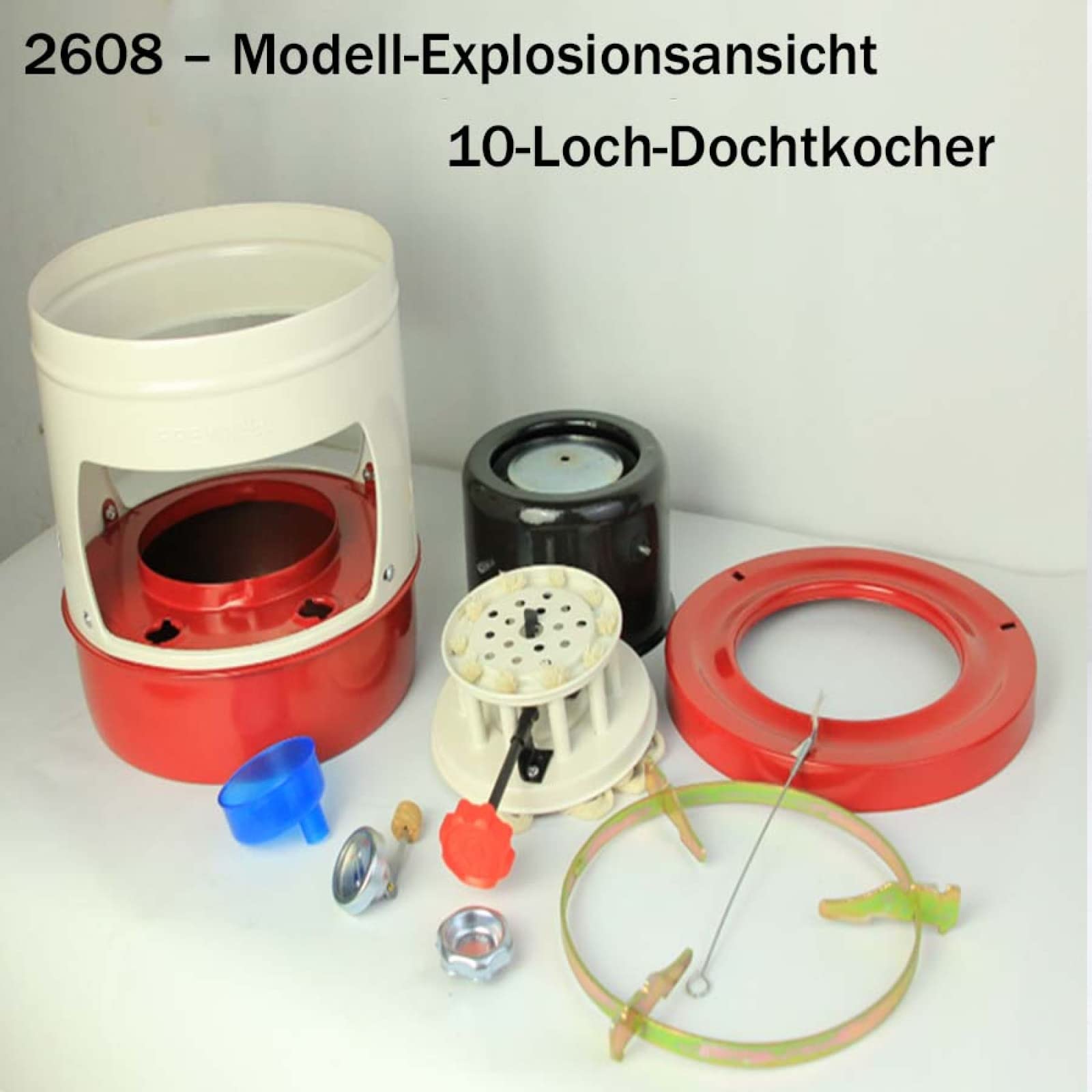 Petroleumofen für den Innenbereich, tragbare Heizung nimmt keinen Platz ein, 10 Dochte