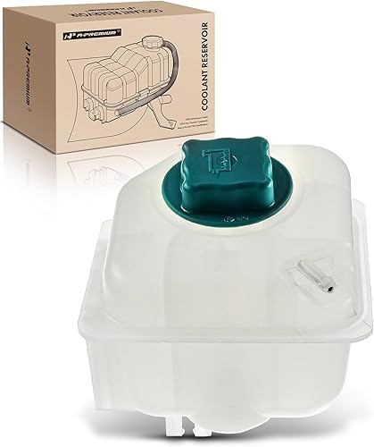 A-Premium Tanque de depósito de recuperación de desbordamiento de refrigerante del motor con tapa Compatible con Volvo 850 1994-1997, C70 S70 V70