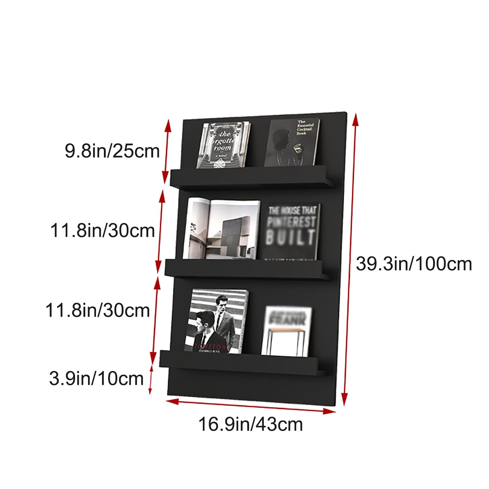 Generico Espositori per Negozi, espositori a griglia, espositori indipendenti, espositori mobili, espositori per supermercati, libreria a 3 Livelli, espositore Verticale per Dischi in Vinile, organiz