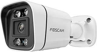 FOSCAM 8 MP PoE IP Camera for Outdoor with Spotlights and Siren V8EP White