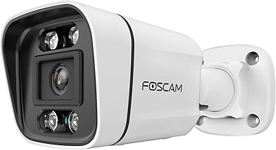 FOSCAM 8 MP PoE IP Camera for Outdoor with Spotlights and Siren V8EP White