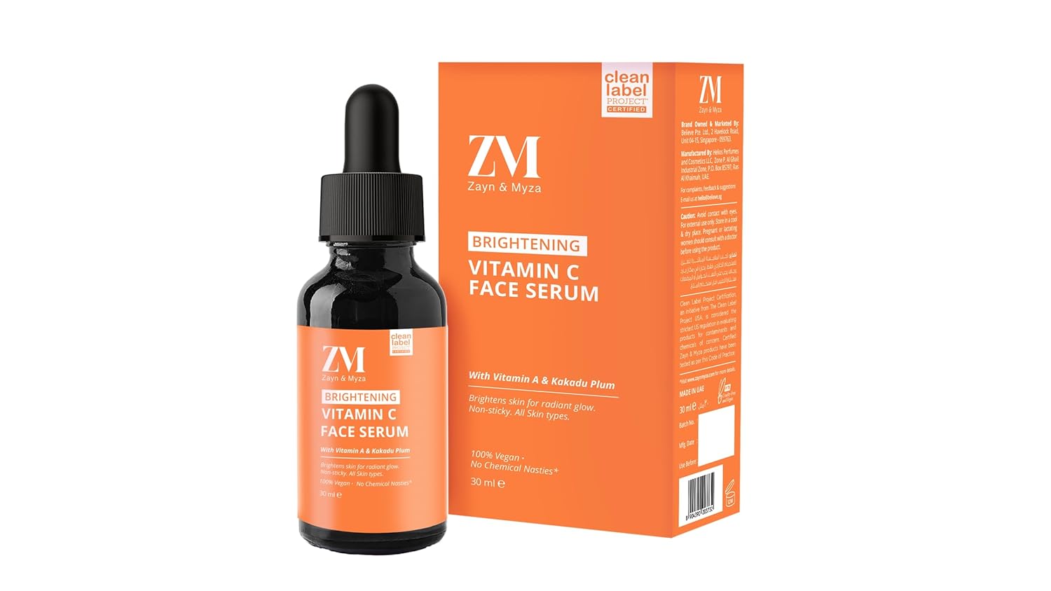 ZM Zayn & Myza Vitamin C Face Serum Brightening Serum For Glowing