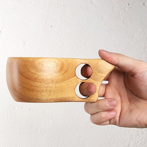 Miniatura 3 de Tazón de madera hecho a mano, taza, para arroz, sopa, inmersión, café, té, decoración