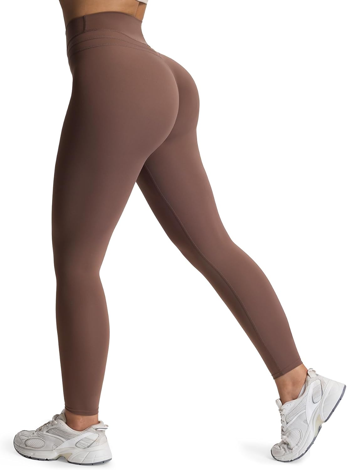 Aoxjox High Waisted Workout Leggings for Women Scrunch Tummy Control Luna Buttery Soft Gym Yoga Pants 26" - Image 3