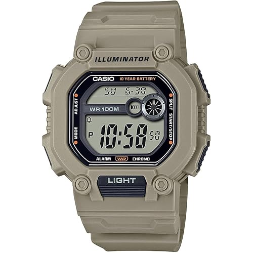 Casio W737HX Series | Men’s Digital Watch | Black/XL Strap | 1/100 SEC Stopwatch | Countdown Timer | Super Illuminator LED Light | 100M WR | Daily Alarm | Auto Calendar | Dual Time | 10 Yr Battery