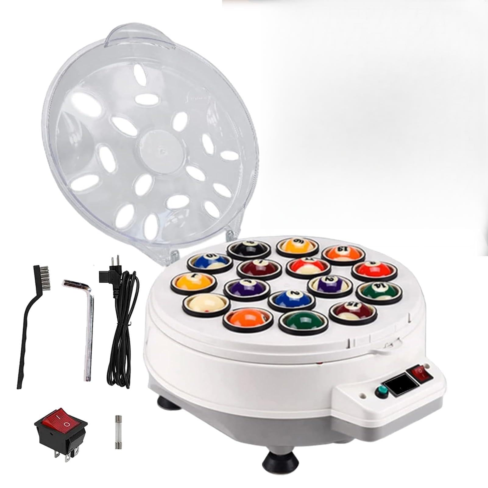 Maszyna do polerowania bilardów Snooker Ball Cleaner 16,22Billiard Ball Automatic Cleaning Elektroniczna maszyna czyszcząca do zestawów bilardowych Zestawy bilardowe 16balls