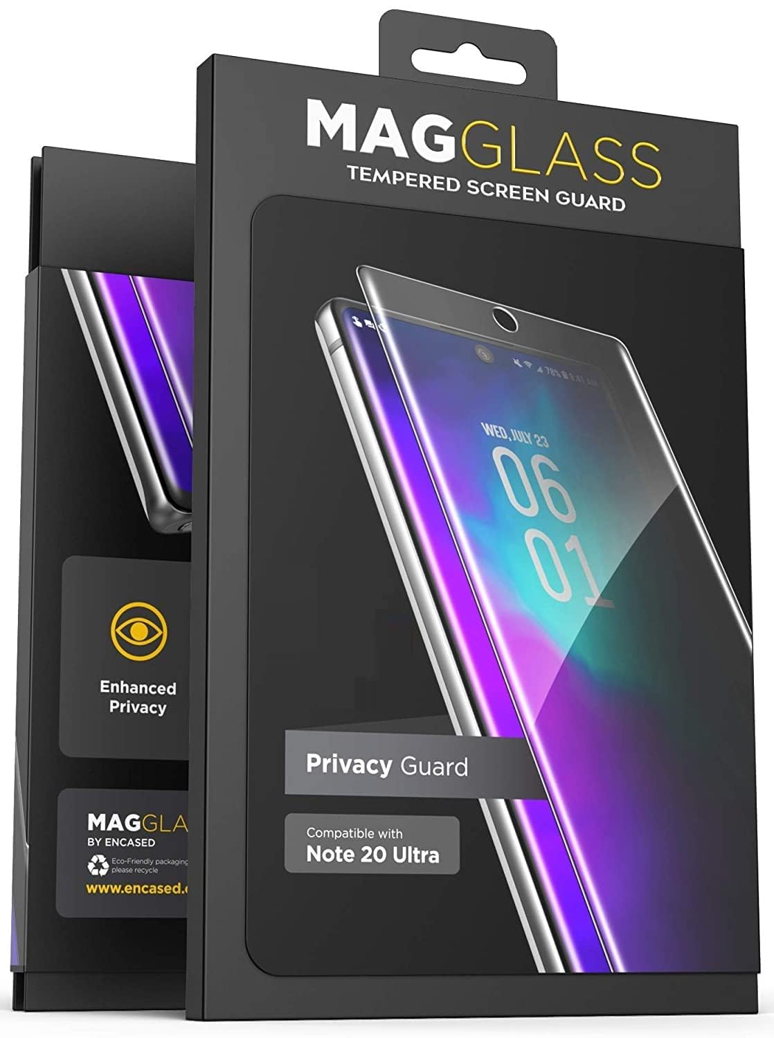 magglass Galaxy Note 20 Ultra Privacy Screen Protector - Anti Spy Tempered Glass Guard for Samsung Note 20 Ultra (NOT Compatible with fingerprint reader)