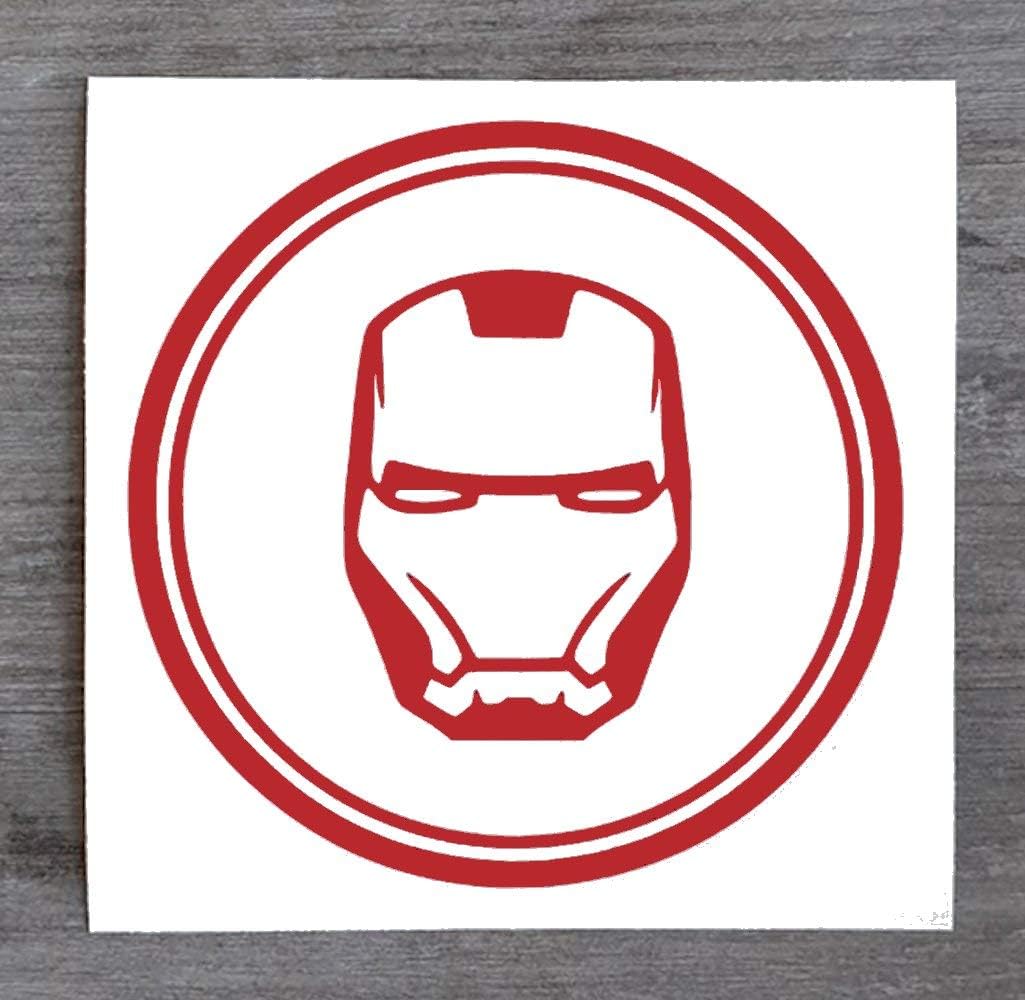 Superhero Marvel Avengers Inspired Iron Man Tony Stark Sticker - Fun Decal for Car or Home (Large - 21cm x 21cm) HSS031