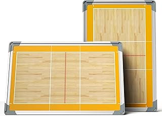 Magnetic Volleyball Dry Erase Board, Volleyball Coaching Board, Hangable Design, with Erasable Pen and Chess Pieces, Aluminum Alloy Frame, for Training