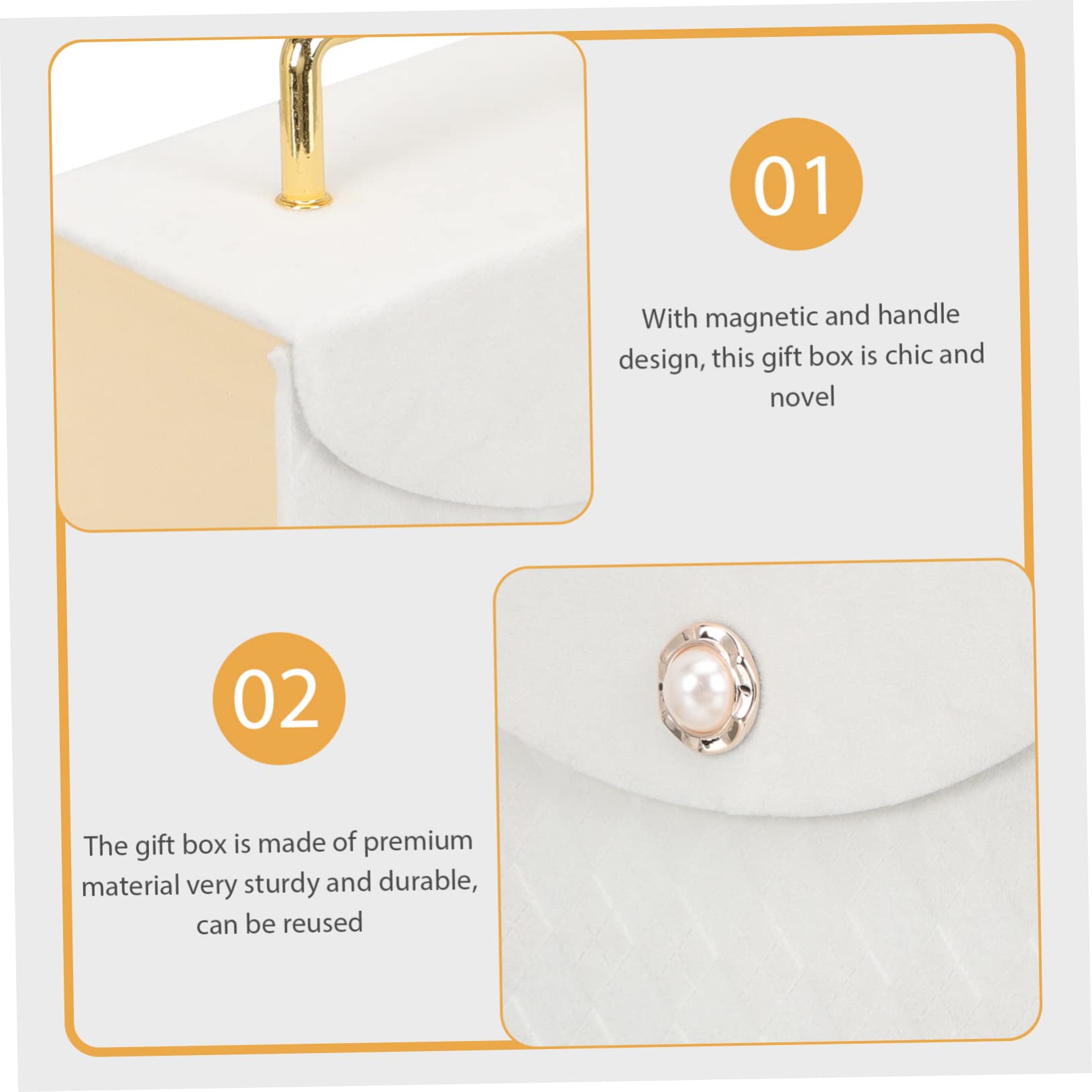 minkissy 3stücke Magnetische Geschenkverpackungsbox Mit Tragegriff Stilvolle Tragbare Verpackung Für Hochzeiten Geburtstage Und Besondere Anlässe Für Kleine Und Partyartikel Elegantem