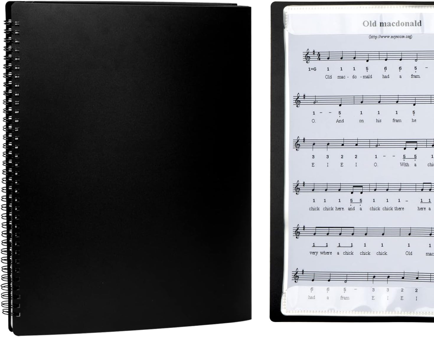 Sheet Music Folders Music Binder 4 Pages Expand SpiralBound A4 Size 15