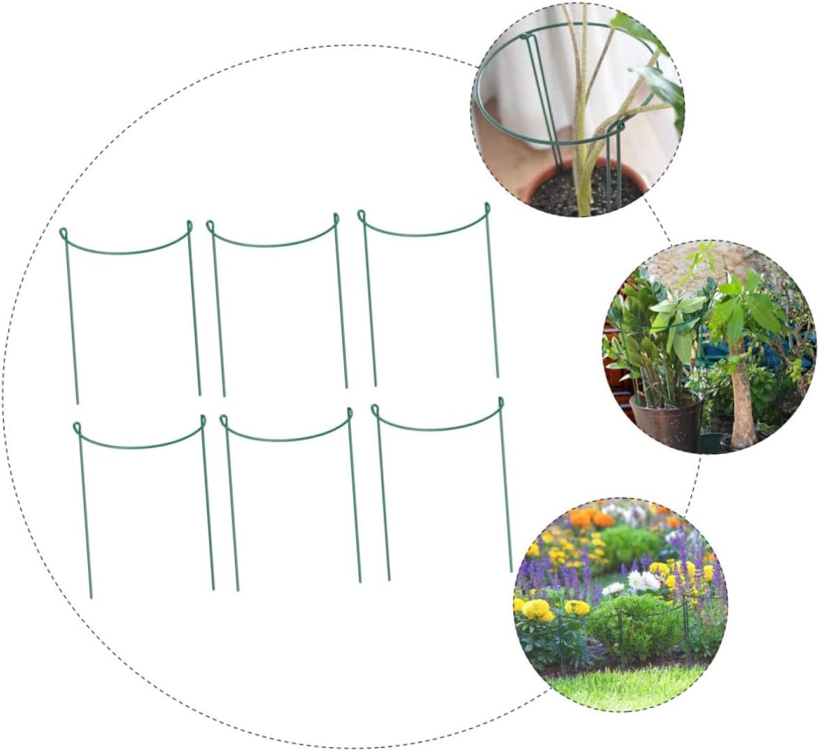 VICASKY 6pcs Iron Art Plant Support Stakes Medium Elegant Flower Supports for Climbing Vines and Plants Durable Garden Decoration for and