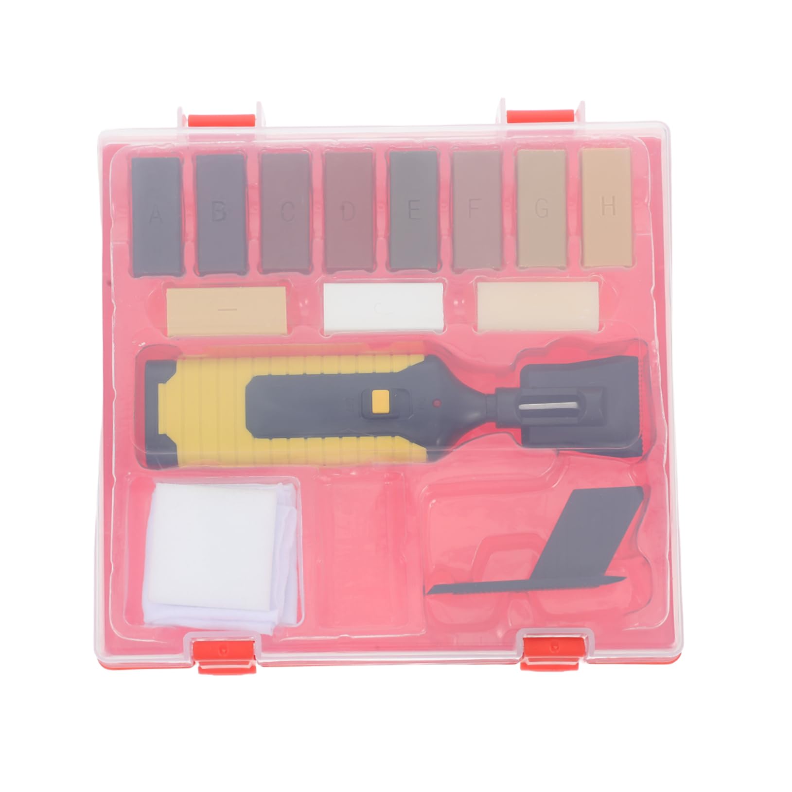 Artibetter Kit Reparación Madera para Suelos y Muebles, Cera para Reparar Arañazos en Parquet y Madera Dura, con Pen Calefactor y Bloques