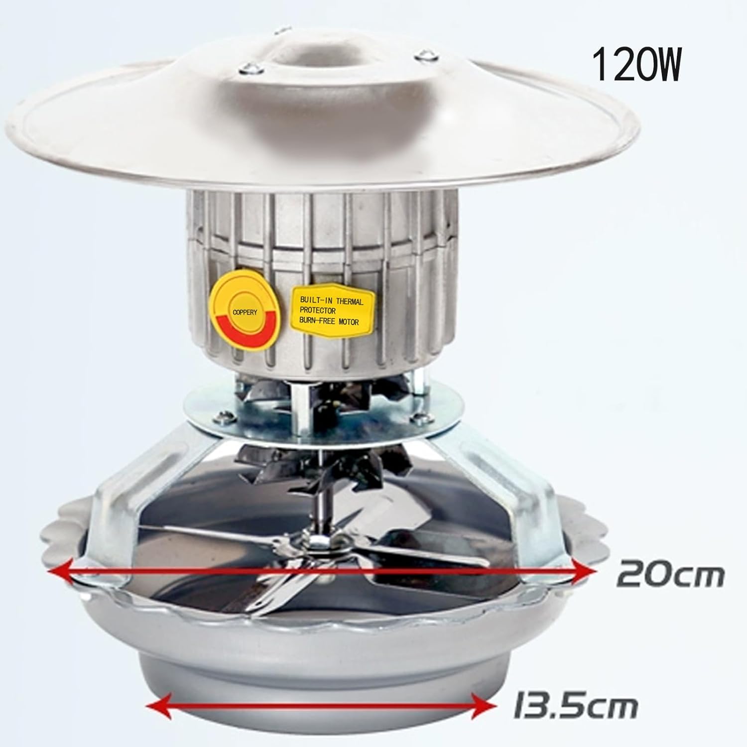 Chimney Fireplace Fan, 120W Chimney Fan Induced Draft Fan Fireplace Exhaust Fan, for Household Exhaust Smoke Machine Dust