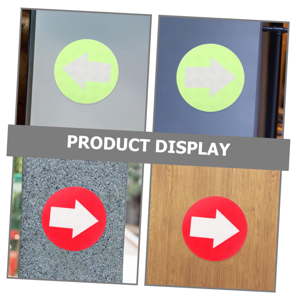 Toyvian Reflektierende Pfeilmarkierungen wasserdichte PVC Richtungshinweise Für Outdoor Camping Und Treppenbereiche Selbstklebend Und Installieren