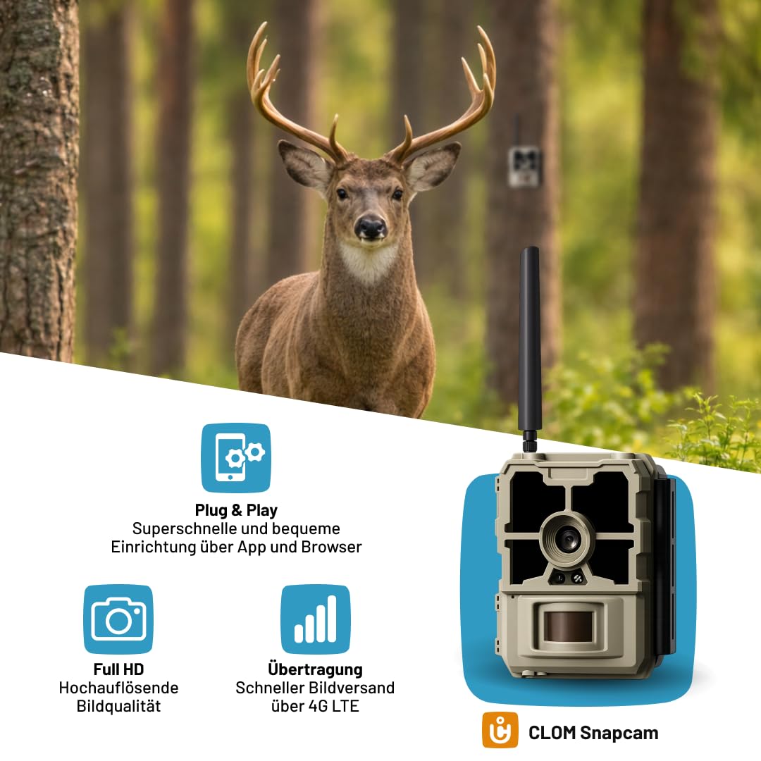 icuserver ICU CLOM SnapCam 4G LTE Wildkamera mit SIM Karte