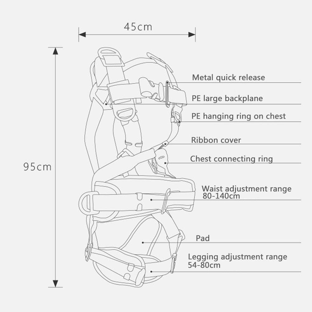 SwaYve Kits de Arnés de Seguridad, Arnés de Detención de Caídas de Cuerpo Completo Arnés de Construcción Herramienta para Techos Industriales Equipo de Protección Personal