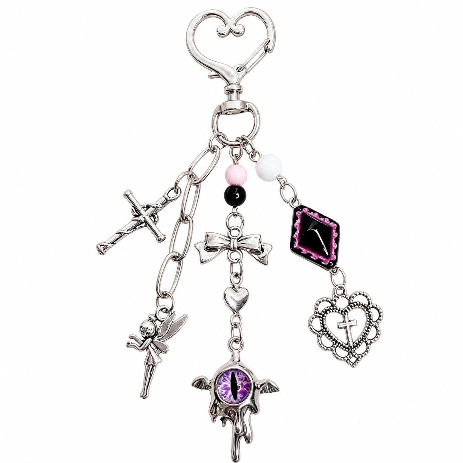 BCNJEPIN Gothic Evil Eye Bag Keychain - Image 1