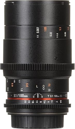 Miniatura 3 de Rokinon Cine DS 3.937 in T3.1 ED UMC Telefoto Macro Cine Lente de Marco Completo para Sony E Mount (FE) Cámaras de lente intercambiable