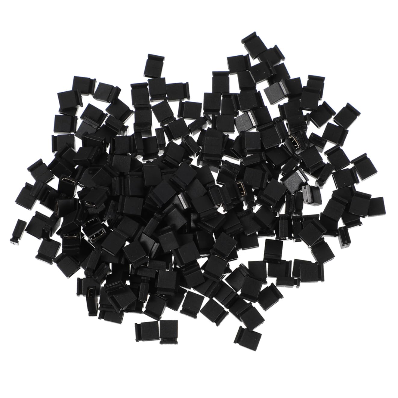 KICHOUSE 3000pcs PCB Short Circuit Caps Jumper Block for Motherboard Closed End Design for System Configuration for Circuit Board Settings Connections