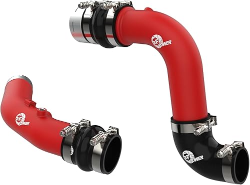aFe POWER BladeRunner 3 IN Aluminum Hot and Cold Charge Pipe Kit Red - #46-20684