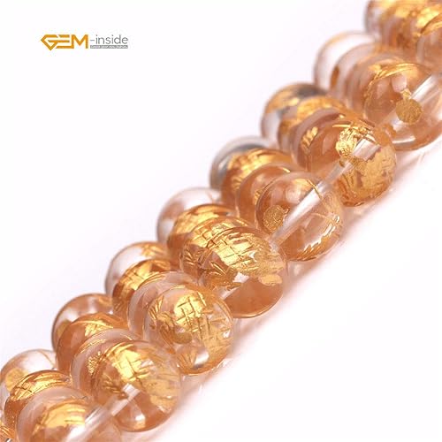 Miniatura 3 de GEM-Inside - Cuentas sueltas de cuarzo blanco transparente de 0.394 pulgadas (0.394 in) redondas, dragón mala, cristal de energía para fabricación