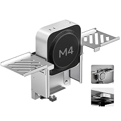 Minisopuru All Aluminum Mac mini M4 Dock Under Desk and Wall Mount Mac mini M4 Vesa Mount with
