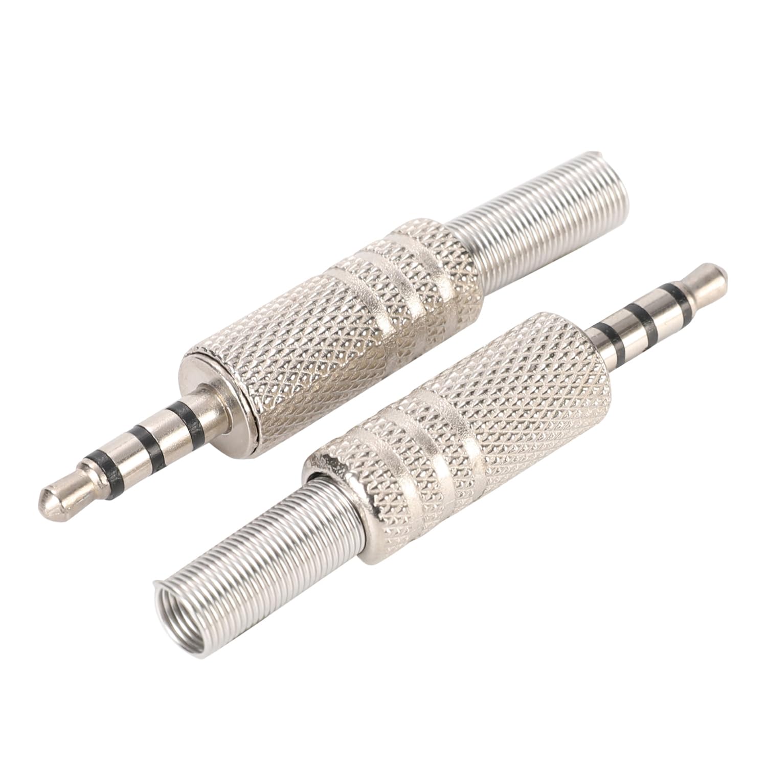 Greluma 8 Piezas Conector estéreo TRS de Audio de 6,35mm,Conector Jack Macho Soldado de 1/4 con Alivio de tensión de Resorte para Cables de micrófono de Guitarra y Altavoz Greluma 8 Piezas Conector estéreo TRS de Audio de 6,35mm,Conector Jack Macho Soldado de 1/4 con Alivio de tensión de Resorte para Cables de micrófono de Guitarra y Altavoz