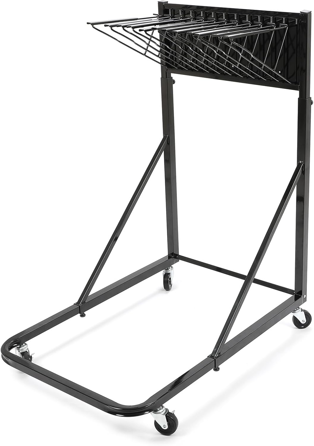 Kojem Mobile Blueprint Holder Storage Rack with 12 Pivot Brackets Adjustable Height & Depth Blueprint Storage Organizers for Blueprint File Poster Display Architectural Drawing Cricut Roll Black