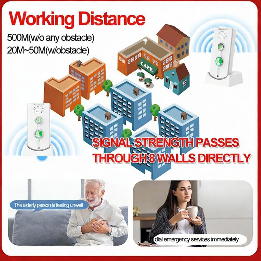 Paquete de 3 sistemas de intercomunicación inalámbricos de 2 vías de habitación a habitación, intercomunicador doméstico con base de carga, volumen ajustable recargable y tonos de llamada para uso